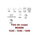 Ttes de coupe pour tondeuse moser 1225t - 1245 - 1290 dsignation : ttes de coupe taille : 2 mm usage ...