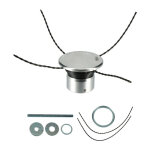 Oxeo - t�te de d�broussailleuse universelle aluminium 4 fils nylon torsad�s 3mm