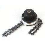 T�te de d�sherbage � cha�ne pour tondeuse, accessoire pour d�broussailleuse sans fil, type filet� noir ...