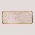 Sklum - tte de lit pour lit de 150 cm en manguier yulara naturel - blanc 150 cm