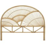Vente - unique - t�te de lit 160 cm - rotin - naturel - efela