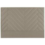 Tte de lit 170 cm - velours - beige - sukiali