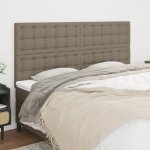 T�tes de lit 4 pcs taupe 90x5x78 / 88 cm tissu - vidaxl