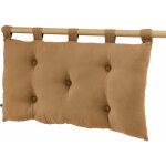 L'effet papillon - t�te de lit avec passants gaze de coton 50x80cm gaia marron camel
