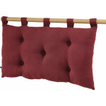 L'effet papillon - t�te de lit avec passants gaze de coton 50x80 cm gaia lie de vin