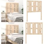 Tte de lit 80, 5x4x100 cm bois massif de pin - tte de lit - lit - meuble de chambre - bois massif - ...