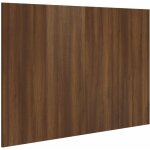 T�te de lit accessoire couchage chambre � coucher meuble 120 x 1, 5 x 80 cm mdf marron tdl0203589