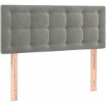 T�te de lit accessoire couchage chambre � coucher meuble capitonn� 80 x 5 x 78 / 88 cm tissu velours ...