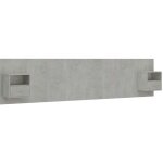 T�te de lit accessoire couchage chambre � coucher meuble avec chevet int�gr� �tag�re mdf gris tdl0205817 ...