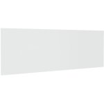 T�te de lit accessoire couchage chambre � coucher meuble murale 240 x 1, 5 x 80 cm bois massif blanc ...