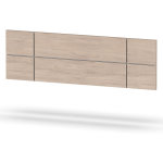 Tête de lit adulte coloris effet bois / blanc - hauteur 50 x longueur 160 x profondeur 3. 2 cm pegane ... Tête de lit adulte coloris effet bois / blanc - hauteur 50 x longueur 160 x profondeur 3. 2 cm pegane ...