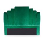 Cotecosy - tte de lit arena 140 cm velours vert