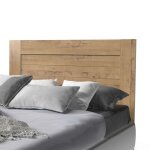 Muebles pitarch - t�te de lit aroa 164 cm couleur ch�ne dor� pour chambre � coucher moderne
