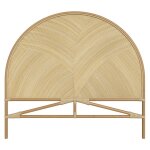 Rendez - vous d�co - t�te de lit en rotin naturel 140 cm - beigia