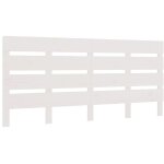 T�te de lit blanc 140x3x80 cm bois massif de pin vidaxl