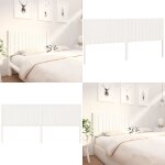 T�te de lit blanc 205, 5x4x100 cm bois massif de pin - t�te de lit - t�te de lit bois - t�te de lit blanche ...