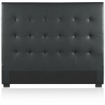 Tête de lit capitonnée premium 140cm noir Tête de lit capitonnée premium 140cm noir