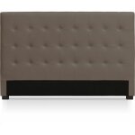 Tte de lit capitonne 'amor' 180cm taupe