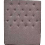 Habitat et jardin - tte de lit capitonne 'dco' - 99 cm - taupe - en tissu
