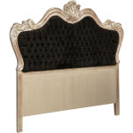 Tte de lit capitonne tissu 173x10x162 tte de lit rembourre double matelass baroque couverture pour ...