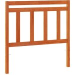 T�te de lit cire marron 100 cm bois massif de pin vidaxl