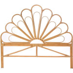 T�te de lit design en rotin 160cm - naturel - singaraja