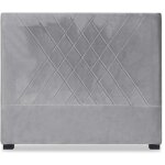 T�te de lit diam 140cm velours argent