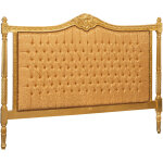 Tte de lit double en tissu capitonn 180x6x134 cm tte de lit double matelasse tte de lit en bois ...