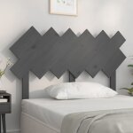 T�te de lit style scandinave pour chambre � coucher gris 122, 5x3x80, 5 cm bois massif de pin vidaxl