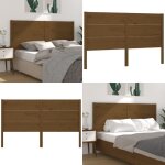 T�te de lit marron miel 126x4x100 cm bois massif de pin - t�te de lit - t�te de lit bois - t�te de lit ...