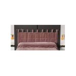 Tte de lit matelasse  brides rose poudr - 70x160cm - rose