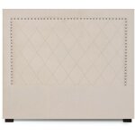 Tte de lit nolwen velours beige 140cm