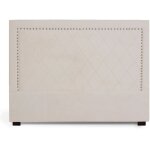 Tte de lit nolwen velours beige 160cm