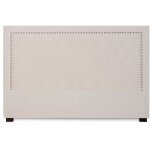 T�te de lit nolwen velours beige 180cm