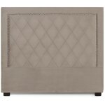 Tte de lit nolwen velours taupe 140cm