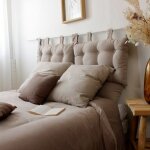 T�te de lit � pattes - 45 x 70 cm - diff�rents coloris - naturel