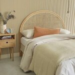 Berah getah - tte de lit en rotin naturel 140 cm