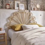 Berah getah - t�te de lit en rotin naturel 140 cm