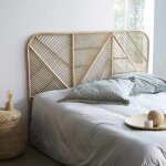 Berah getah - tte de lit en rotin naturel 160 cm