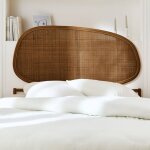 Sweeek - t�te de lit en rotin fonc� 140 cm