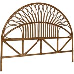 Sweeek - t�te de lit en rotin fonc�. malacca 140 cm