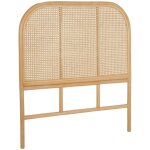 Sweeek - tte de lit en rotin naturel et cannage. sumatra 90 cm