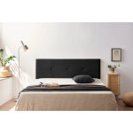 T�te de lit tapis�e napoli simili cuir 160x50x5 cm moonia