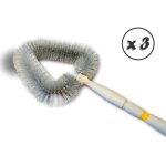 Tête de loup balai brosse vinyle manche télescopique 1 m à 1, 75 m nettoyage poussière toiles d'araignées ... Tête de loup balai brosse vinyle manche télescopique 1 m à 1, 75 m nettoyage poussière toiles d'araignées ...