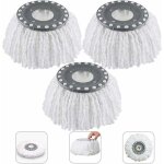 T�tes microfibre balai , mop heads, t�te de vadrouille rechange rond t�tes mop rotation � 360 3pcs(diam�tre ...
