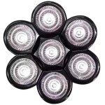 T�te rasoir 7 t�tes faciles � installer, rasoir �lectrique flottant barbe tondeuse � cheveux - ahlsen ...