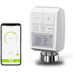 T�te thermostatique connect�e et intelligente, intelligent t�te de robinet thermostatique radiateur connect� ...