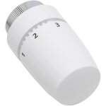 T�te thermostatique design pour robinet de radiateur noyon & thiebault blanc