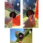 Jardiaffaires ? t�te de d�broussailleuse rapide pro ? haute r�sistance aux chocs et � l'abrasion ? installatio ...