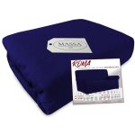 Housse de canap� universelle �lastiqu�e et r�sistante aux taches roma bleu fonc� 4 places de cm. 180 ...